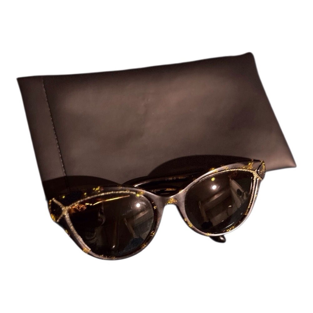 Bvlgari 2015 RX Sunglasses Brown Gold Diamante Cat Eye 8156-B 5353/13 030123
